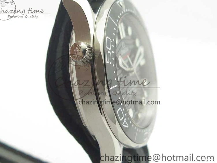 0113 2018 Seamaster Diver 300M VSF Best Edition Black Ceramic Dial on Black Gray Nato Strap A Unique 8057